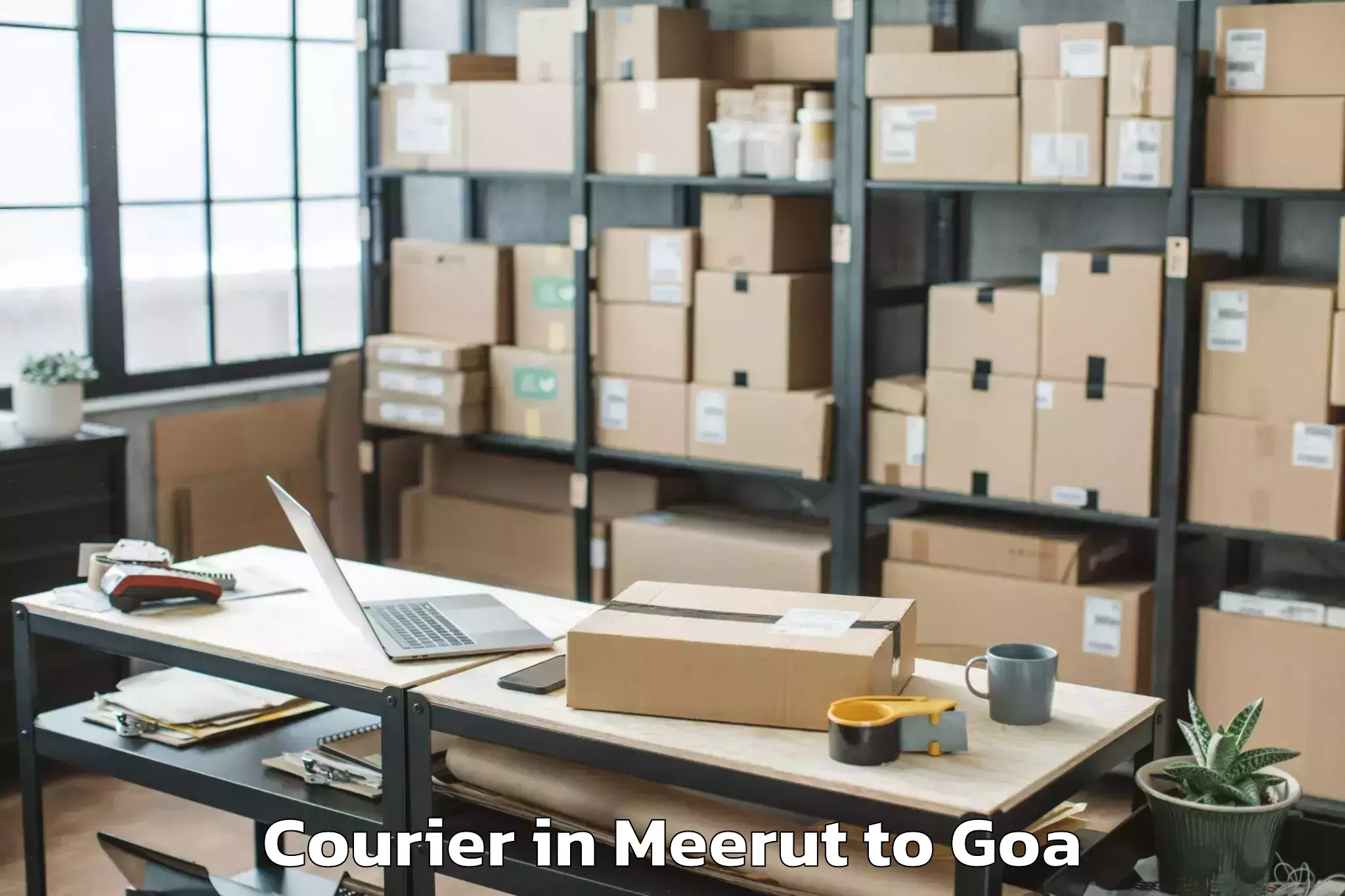 Quality Meerut to Vagator Courier